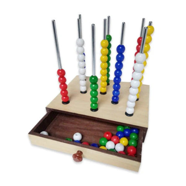 Counting and Color Beads Peg Board