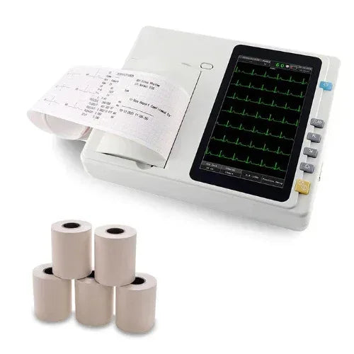 3 Channel ECG Machine 7 Inch Touch Screen and 5 ECG Paper Rolls with 1 Year Warranty - #1 Physiotherapy Equipment Manufacturers & Suppliers in India
