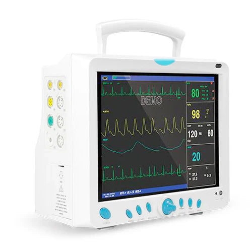 Medical monitor with display on a white background