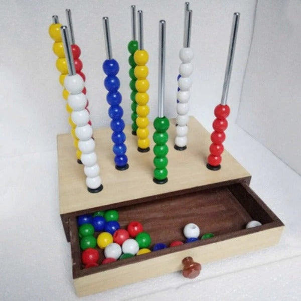 Counting and Color Beads Peg Board