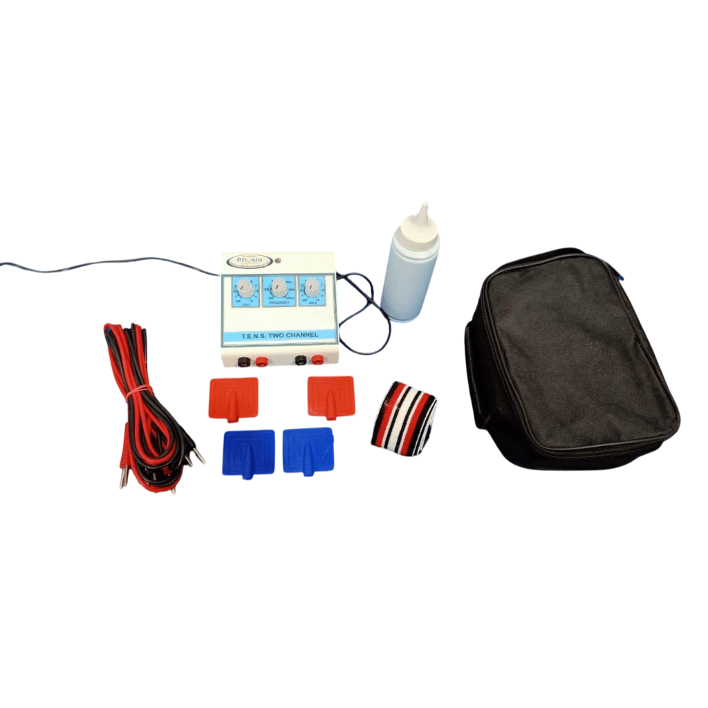 Portable TENS 2 channel Electrotherapy device for Pain Relief with 1 year warranty