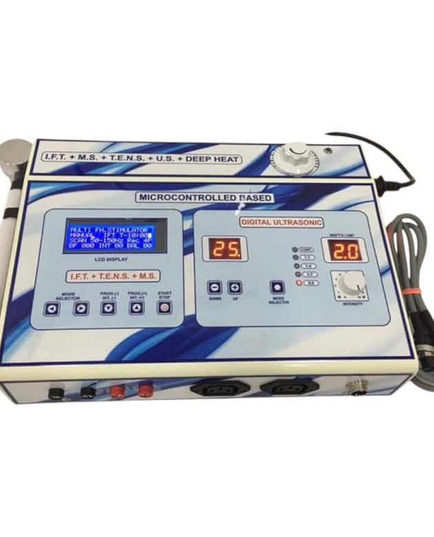 COMBINATION THERAPY 3 in 1 - TENS 4 Channel Ultrasonic and Deep Heat for Pain management with 1 year warranty