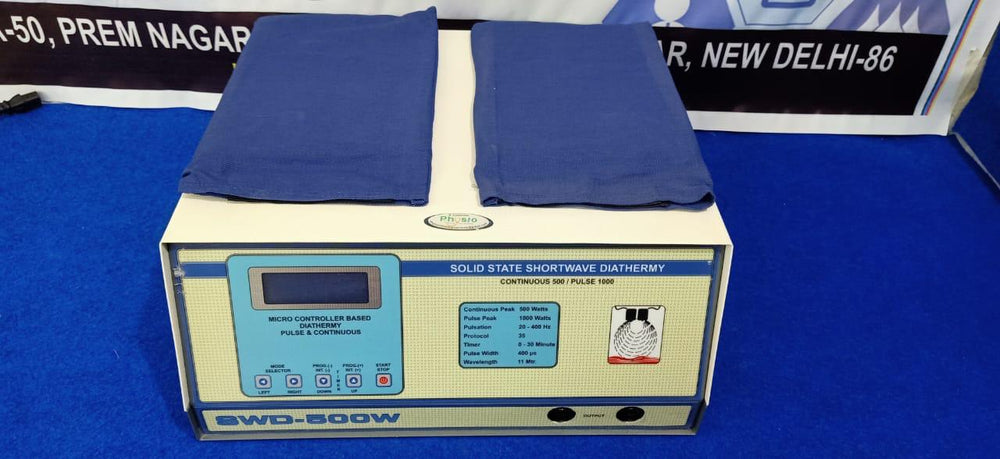 Electrical device with blue cover on a blue background