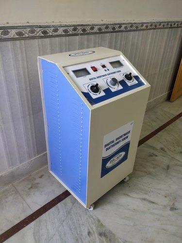  a Digital Shortwave Diathermy (SWD) machine used in physiotherapy.