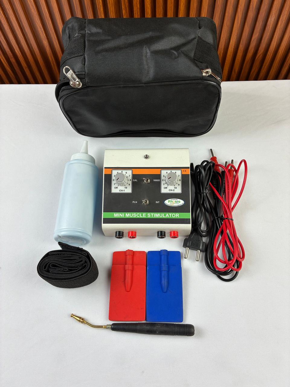 Portable Muscle Stimulator Electrotherapy device for muscle strengthening with 1 year warranty