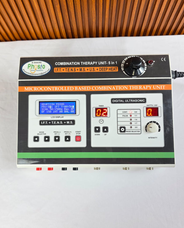 5 in 1 IFT MS TENS US Deep Heat LCD Combo Machine with 1 year warranty