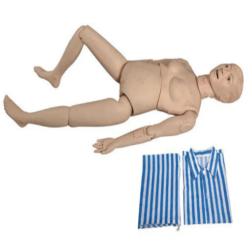 a multifunctional nursing manikin, a specialized simulator used for medical training and education.