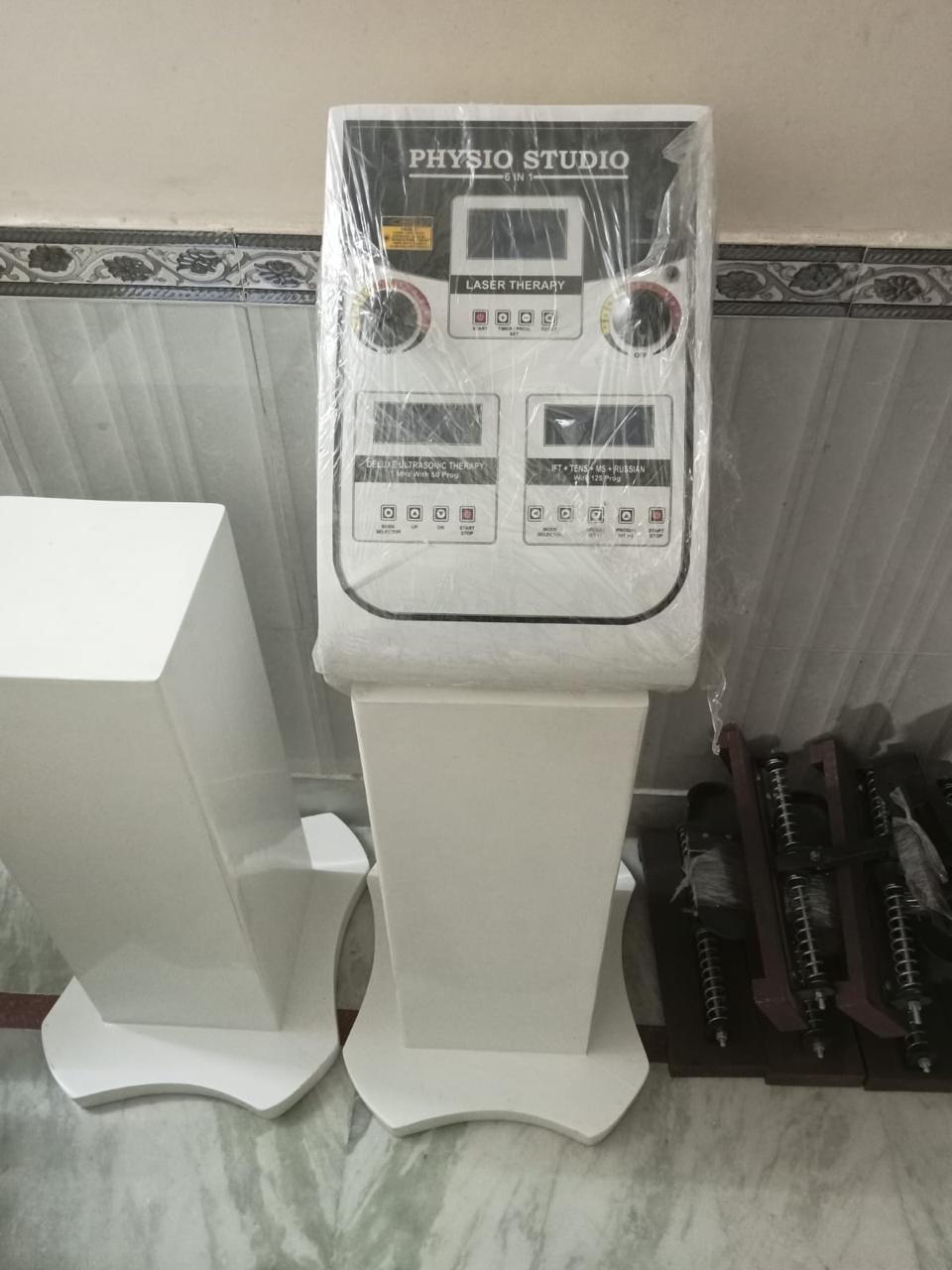 Physio Studio Machine 6 in 1 IFT MS TENS Russian Ultrasonic Laser Deep Heat with 1 Year Warranty - 1 Physiotherapy Equipment Manufacturers & Suppliers in India