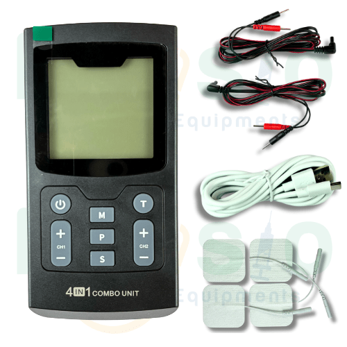 Prof. & Home use New Combo 4 Therapy in 1 unit Electrotherapy Pain Relief Muscle Stimulator TENS, EMS, IF and Russ Therapy with travel case - 1 Physiotherapy Equipment Manufacturers & Suppliers in India
